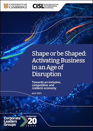 Download the report Shape or be Shaped: Activating Business in an Age of Disruption