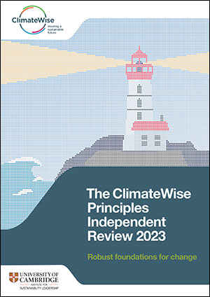 Download the ClimateWise Principles Independent Review for 2023 Download the ClimateWise Principles Independent Review for 2023