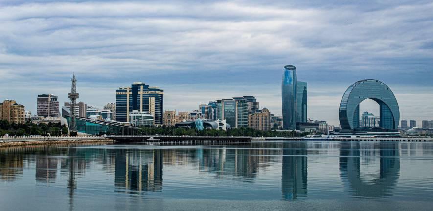 Waterfront in Baku, Azerbaijan Waterfront in Baku, Azerbaijan