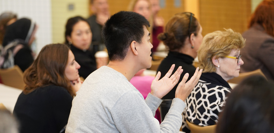 Image of Shaoqian Zhang in a Postgraduate Lecture