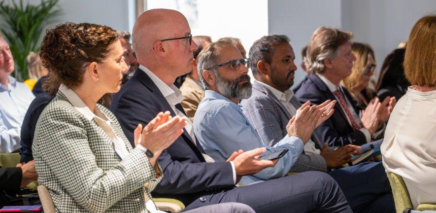 Attendees at CISL's CSO Forum at the Entopia Building, Cambridge