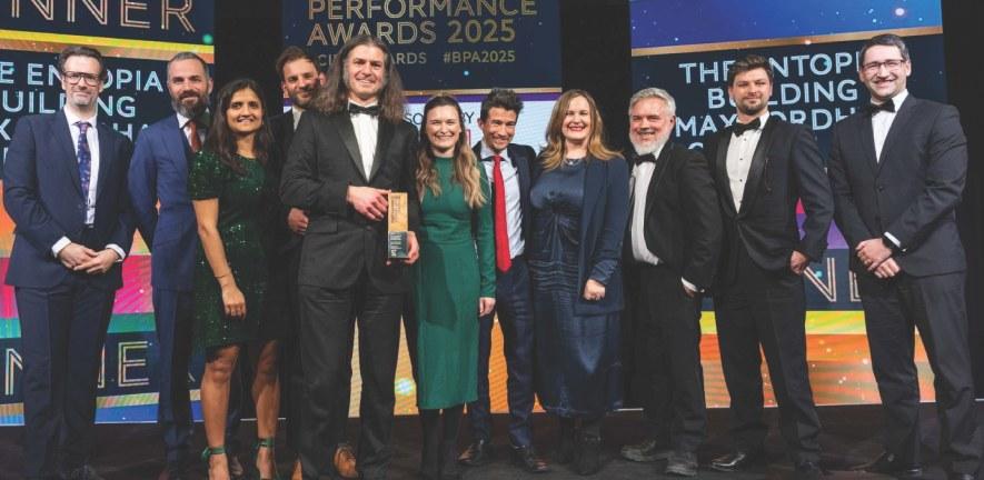 Entopia Building project partners collecting their awards