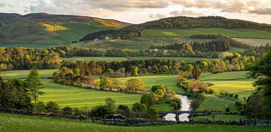 View across Tweeddale, Scotland. Photo by Stephen Talas on Unsplash