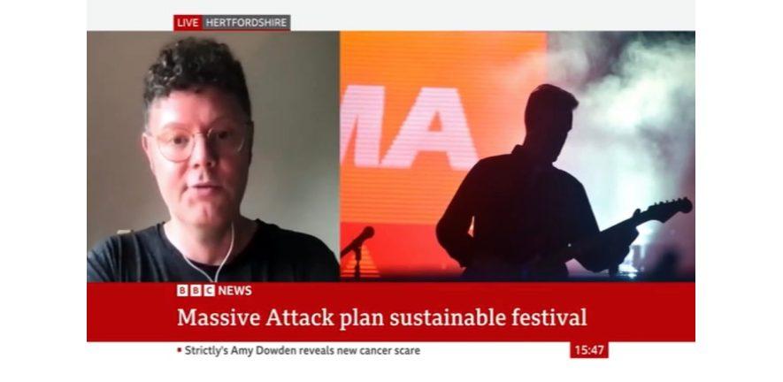 Greg Cochrane speaking on BBC News channel