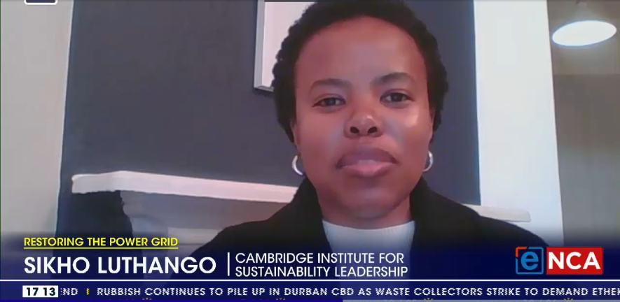 CISL Research Associate Sikho Luthango interviewed by eNCA