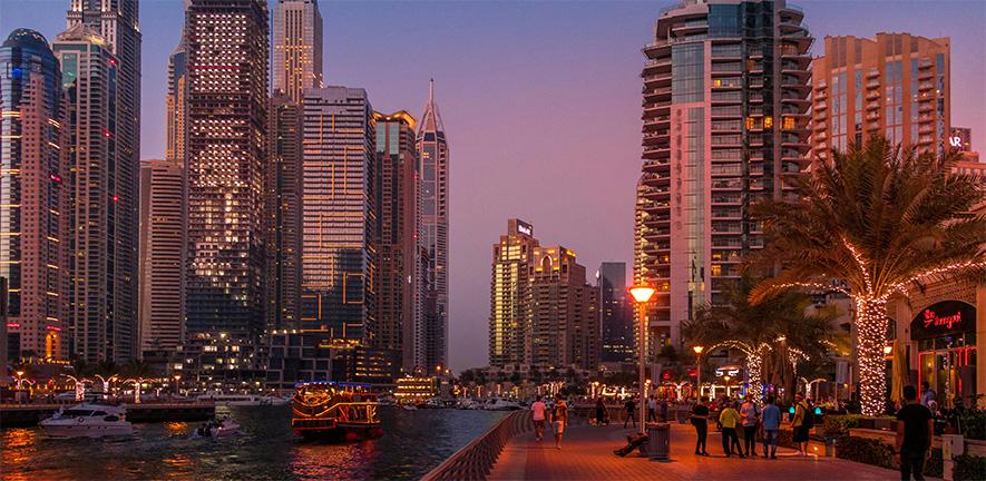 Dubai at sunset